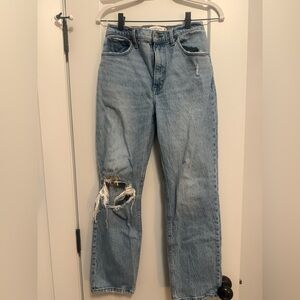 Abercrombie & Fitch 26 SHORT Straight Leg Jeans